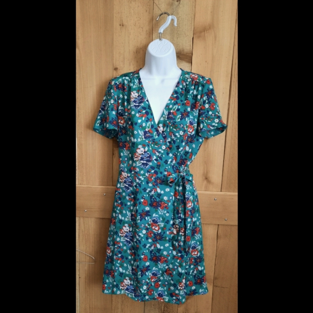 J. Crew Floral Wrap Dress